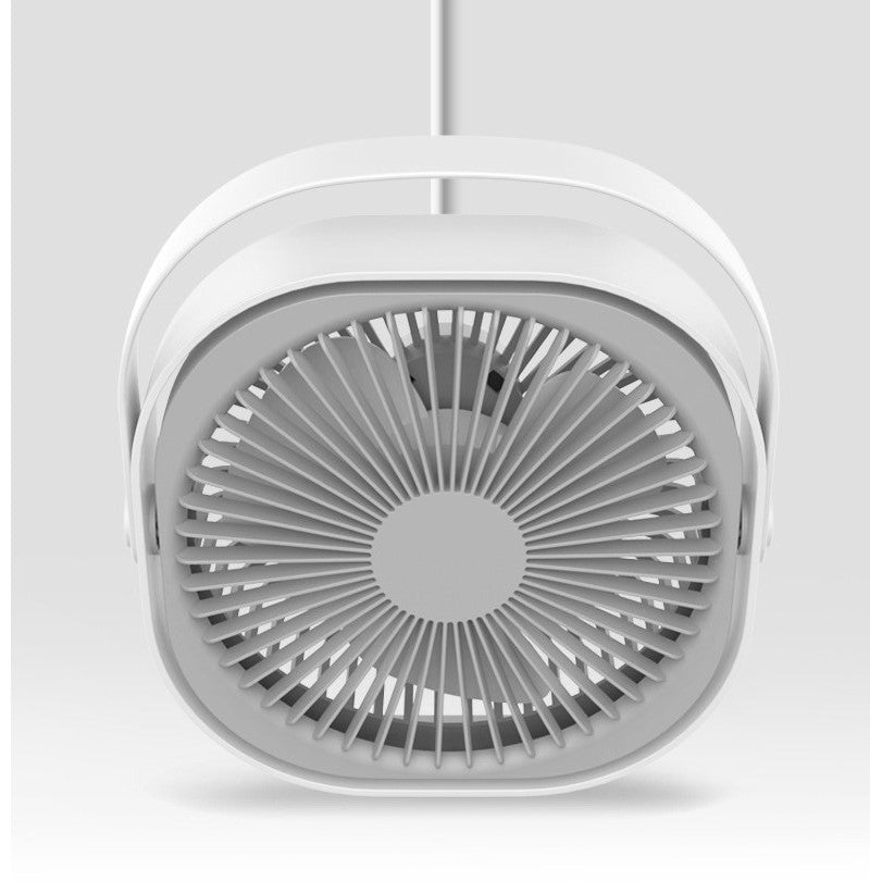 Mini Ventilator Pentru Birou Cu Usb, Rotire 360 Grade, 3 Viteze, 4000 Ma, 13.5 X 12,8 - vivimall.ro