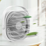 Mini Ventilator Pentru Birou Cu Usb, Rotire 360 Grade, 3 Viteze, 4000 Ma, 13.5 X 12,8 - vivimall.ro