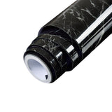 Tapet Autocolant pentru Bucatarie, Vivimall, Rola cu Efect de Marmura, Folie Autoadeziva, 40cmx100cm, Negru - vivimall.ro