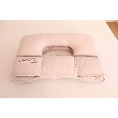 Perna Ortopedica 3 in 1, Flippy, Strat Dublu, Protectie Cervicala, pentru Adulti, 45 x 70 cm, Gri