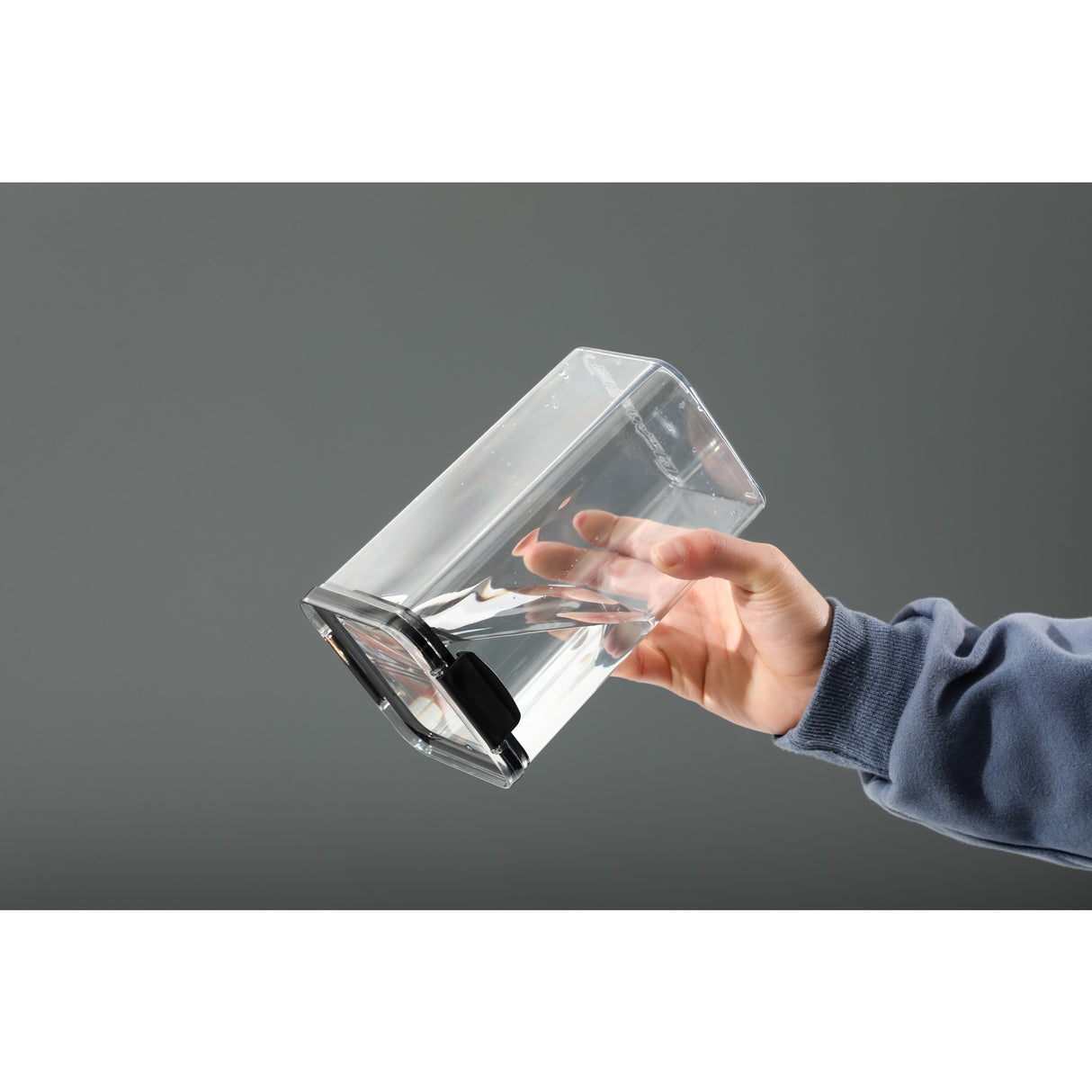 Recipient Din Plastic, Pentru Alimente/Obiecte, Inchidere Ermetica, 10.2 X 6.6 Cm, 460 Ml, Transparent - vivimall.ro