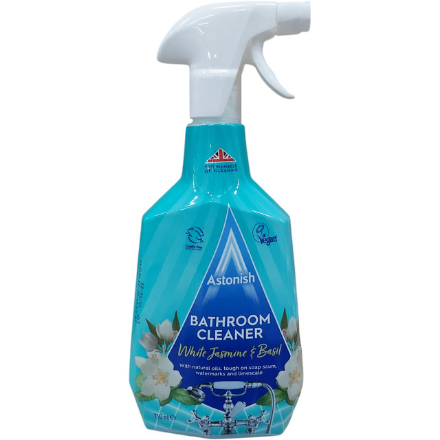 Solutie Spray pentru Baie Astonish White Jasmine&Basil 750ml – Curatenie Rapida