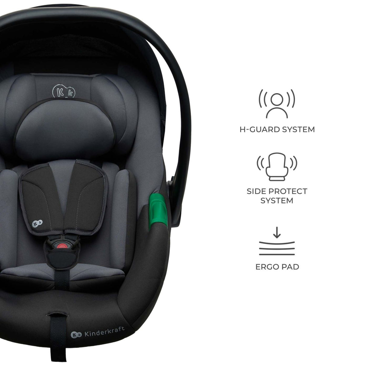 SCOICA AUTO I-SIZE, 40-87 CM, KINDERKRAFT MINK PRO2 , GREY