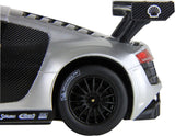 MASINA CU TELECOMANDA AUDI R8 ARGINTIU CU SCARA 1 LA 24