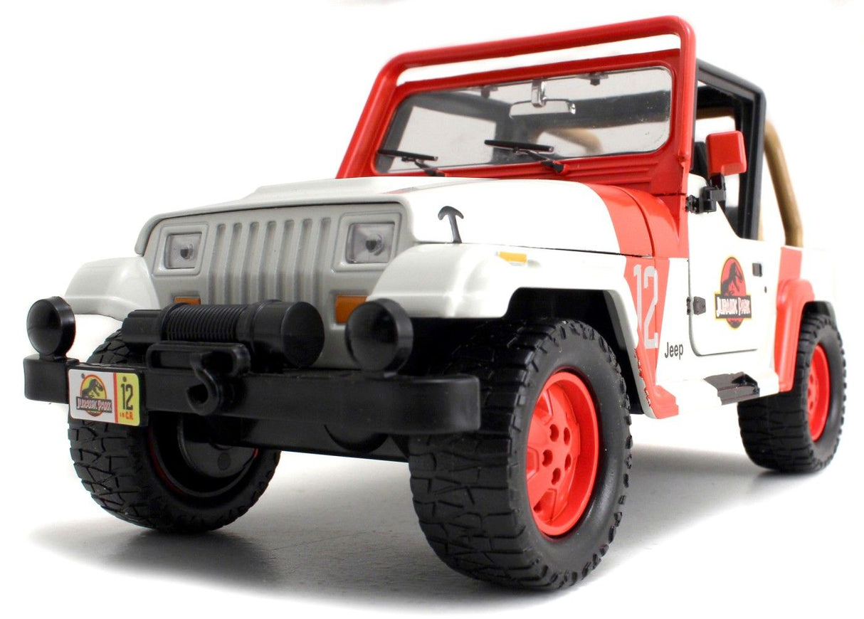 MASINUTA METALICA JURASSIC WORLD 1992 JEEP WRANGLER 1:24