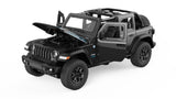MASINUTA METALICA JEEP WRANGLER RUBICON 4XE NEGRU CU SCARA 1 LA 32
