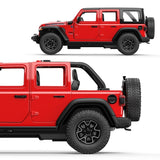 MASINUTA METALICA JEEP WRANGLER RUBICON 4XE ROSU SCARA 1 LA 24
