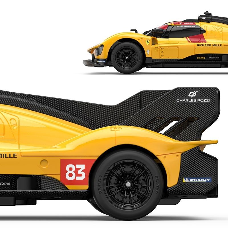 MASINA CU TELECOMANDA FERRARI 499P N83 GALBEN SCARA 1 LA 24