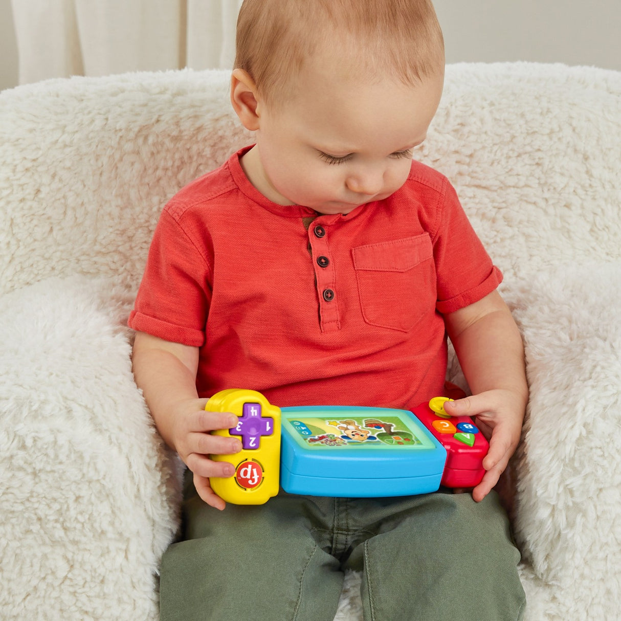 FISHER PRICE LAUGH&LEARN CONSOLA BEBE IN LIMBA ROMANA