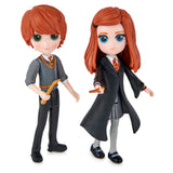 HARRY POTTER WIZARDING WORLD MAGICAL MINIS SET 2 FIGURINE RON SI GINNY WEASLEY