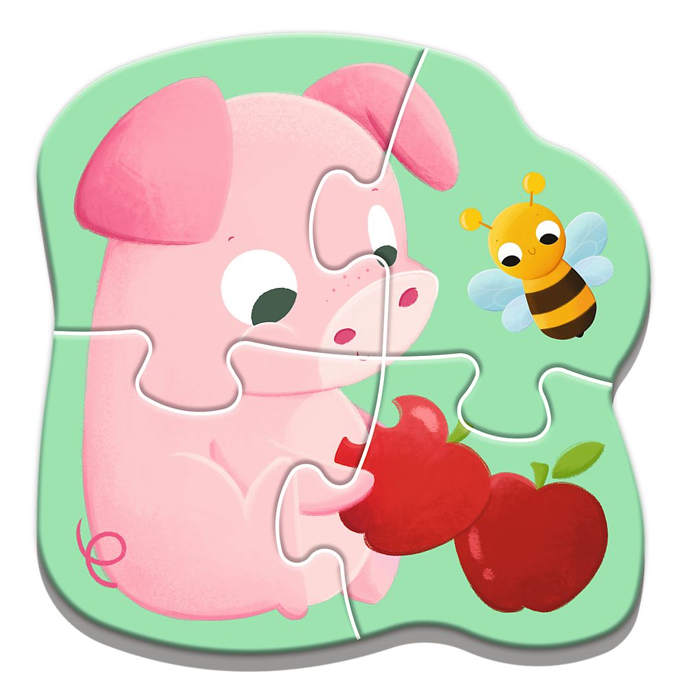 PUZZLE TREFL BABY CLASIC PUII DE ANIMALE 14 PIESE
