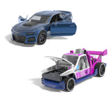 HOT WHEELS SET 2 MASINUTE METALICE PULL BACK CAMARO ZL1 2022 SI LOLUX 1:43
