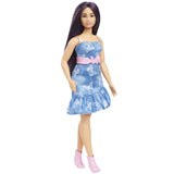 BARBIE FASHIONISTAS PAPUSA BARBIE CU PARUL MOV SI ROCHITA CU FLUTURASI