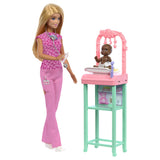 BARBIE CARIERE SET MOBILIER CU PAPUSA DOCTOR PEDIATRU BLONDA