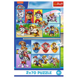PUZZLE TREFL 2X70 PATRULA CATELUSILOR ECHIPA CATELUSILOR