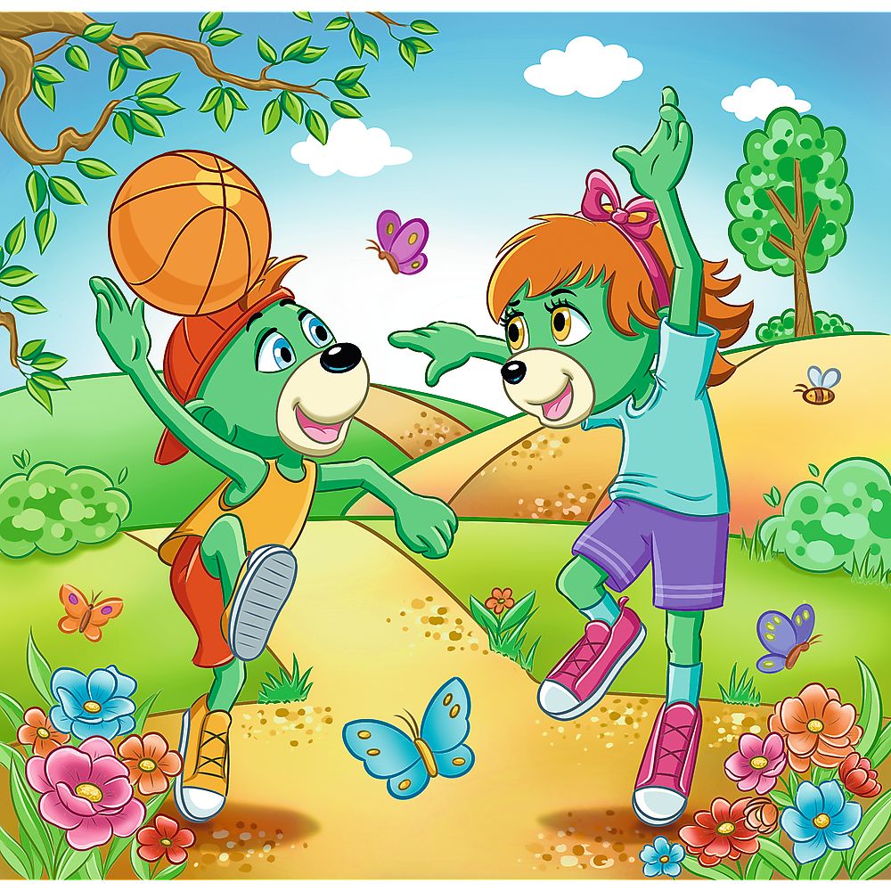 PUZZLE TREFL 3IN1 INTALNIREA FAMILIEI TREFELIK