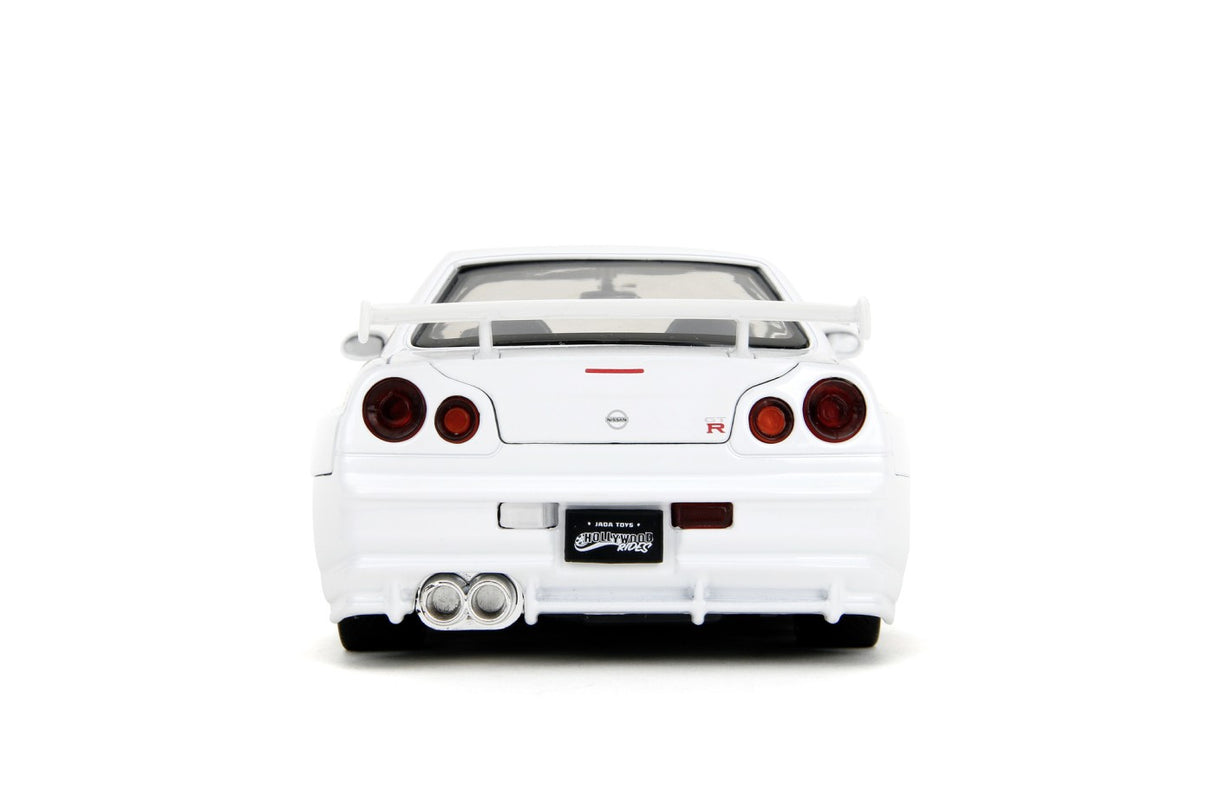 JADA SET FIGURINA METALICA 6CM SI MASINUTA NISSAN SKYLINE GTR SCARA 1 LA 24