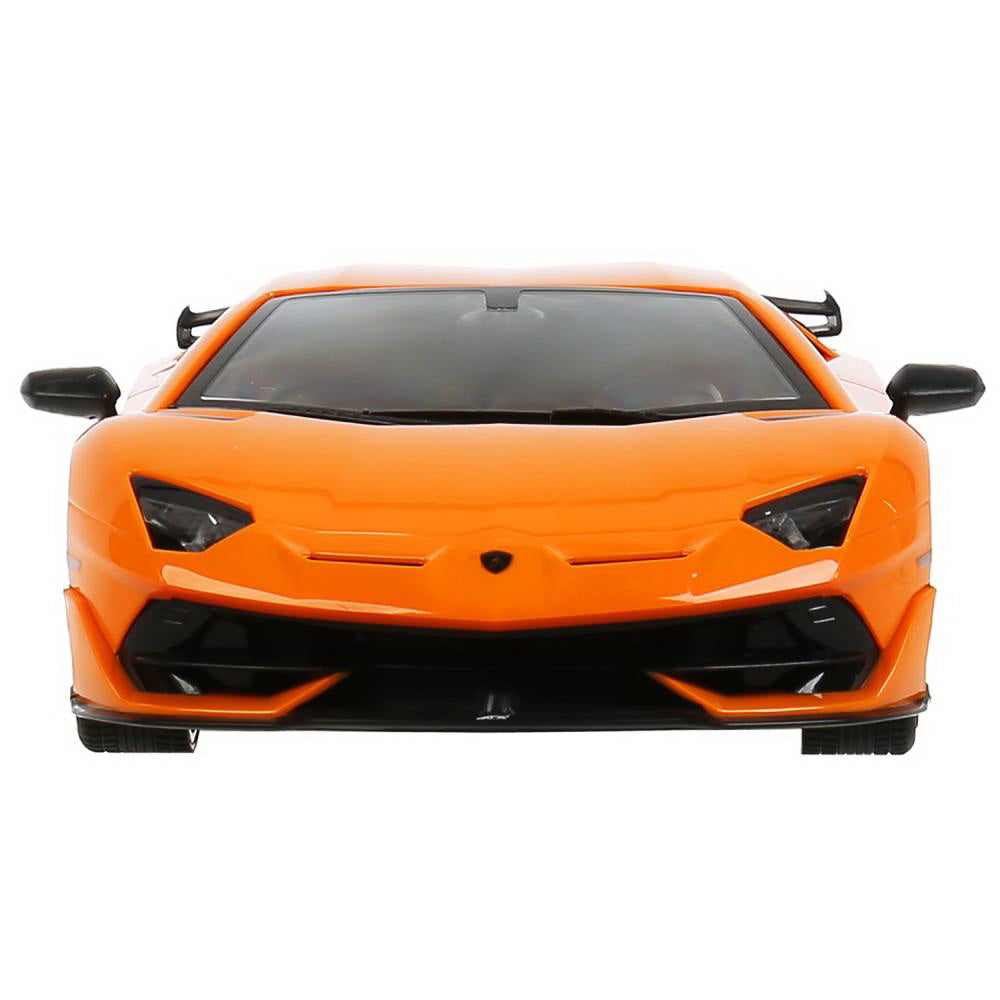MASINA CU TELECOMANDA AVENTADOR SVJ PORTOCALIU SCARA 1 LA 14