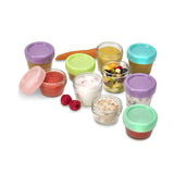 SET 12 RECIPIENT STICLA PENTRU HRANA BEBE, MELII, 6*59 ML + 6*118 ML