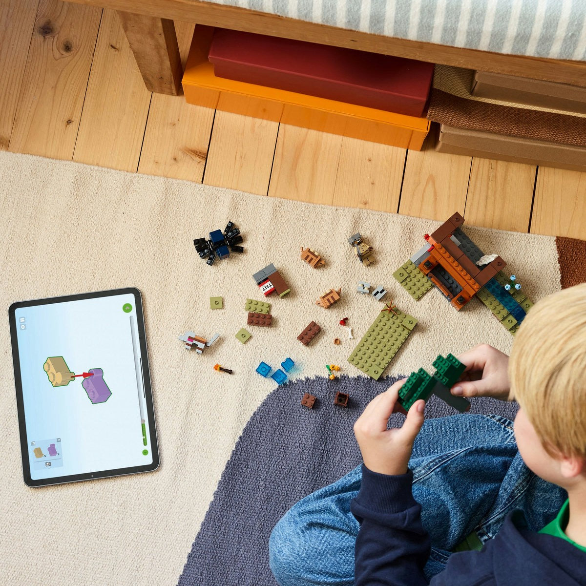 LEGO MINECRAFT EXPEDITIA DE MINERIT CU TATU 21269