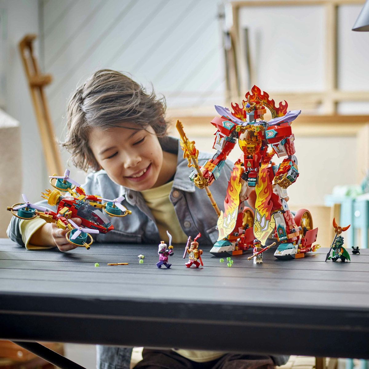 LEGO MONKIE KID ROBOTUL CU INEL DE FOC AL LUI NEZHA 80057