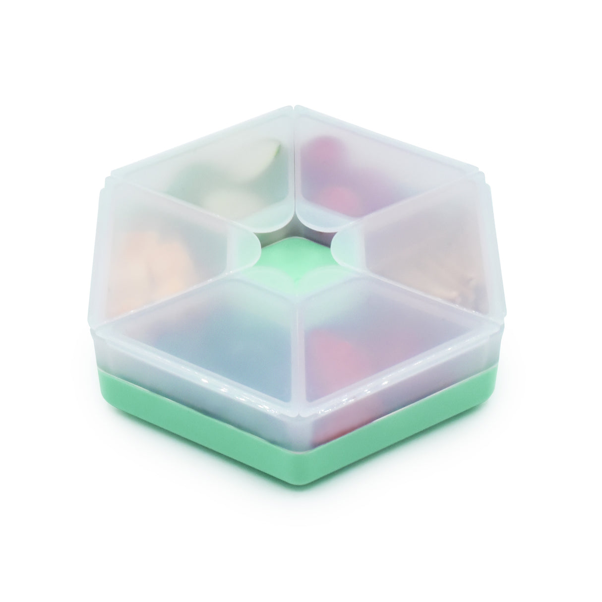 CUTIE SNACK HEXAGON SNACKLE 6 COMPARTMENTE, MELII, MINT