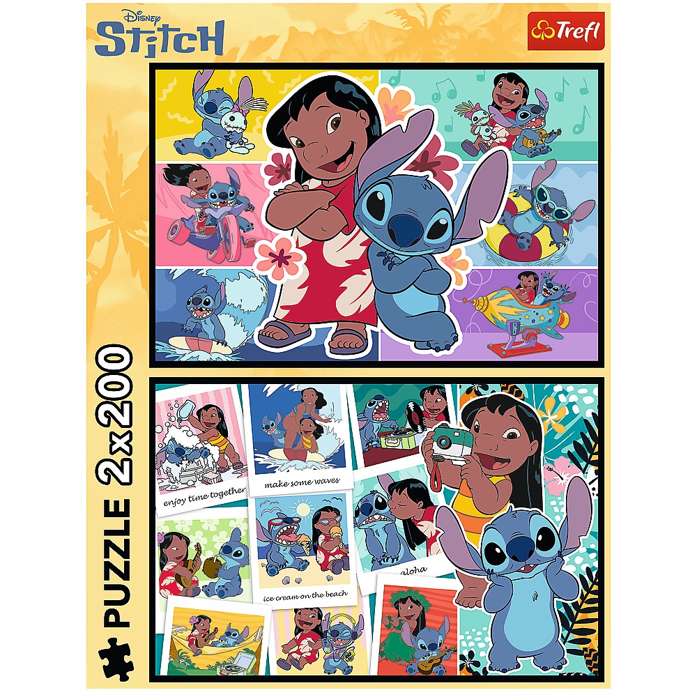 PUZZLE TREFL 2X200 DISNEY LILO SI STITCH VIATA FERICITA