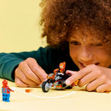 LEGO MARVEL OMUL PAIANJEN VS CALARETUL FANTOMA PE MOTOCICLETA 76335