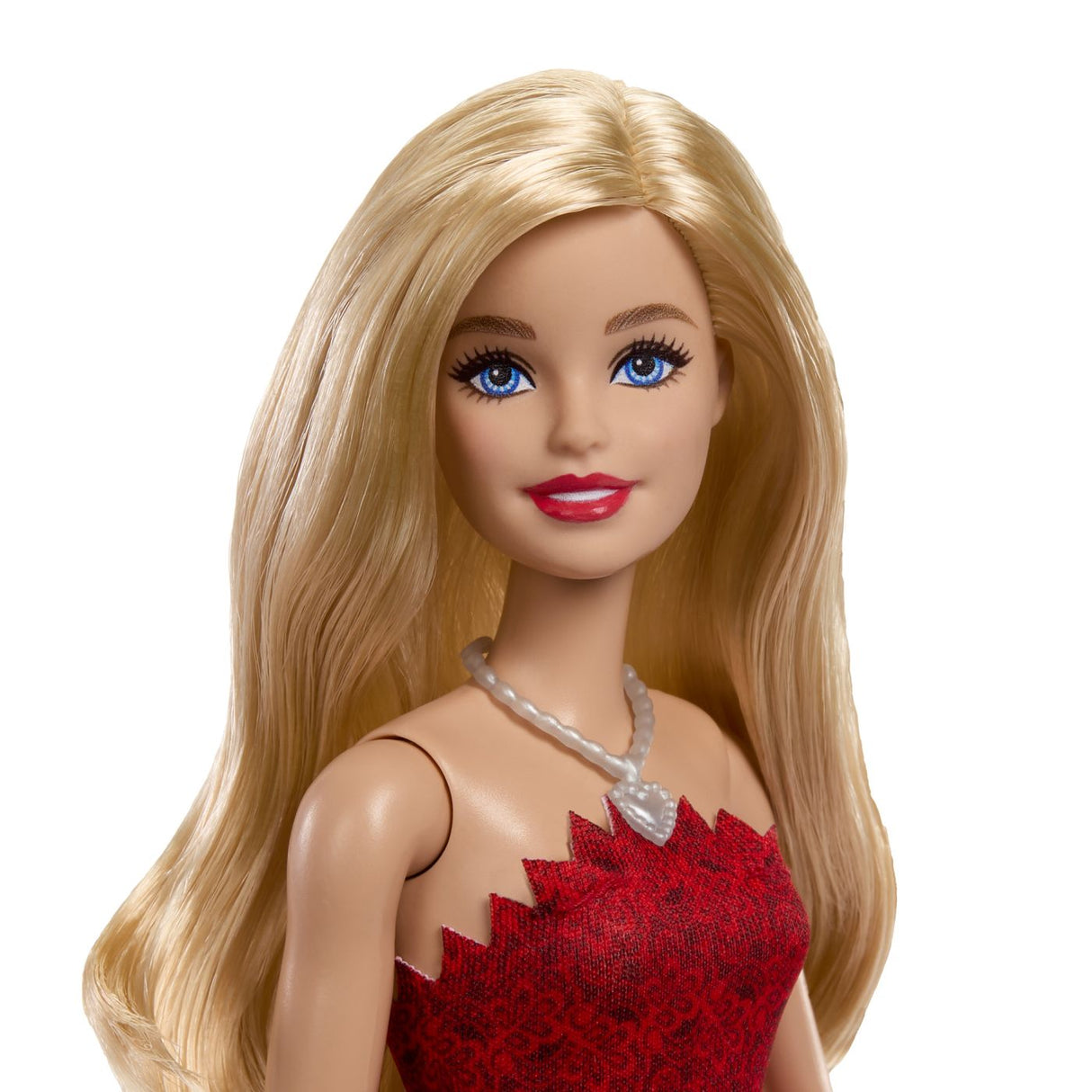 BARBIE PAPUSA BARBIE COLECTIE ANIVERSARA 80 DE ANI BLONDA CU ROCHIE ROSIE RUBIN
