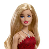 BARBIE PAPUSA BARBIE COLECTIE ANIVERSARA 80 DE ANI BLONDA CU ROCHIE ROSIE RUBIN