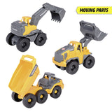DICKIE VOLVO SET 3 UTILAJE PENTRU CONSTRUCTII