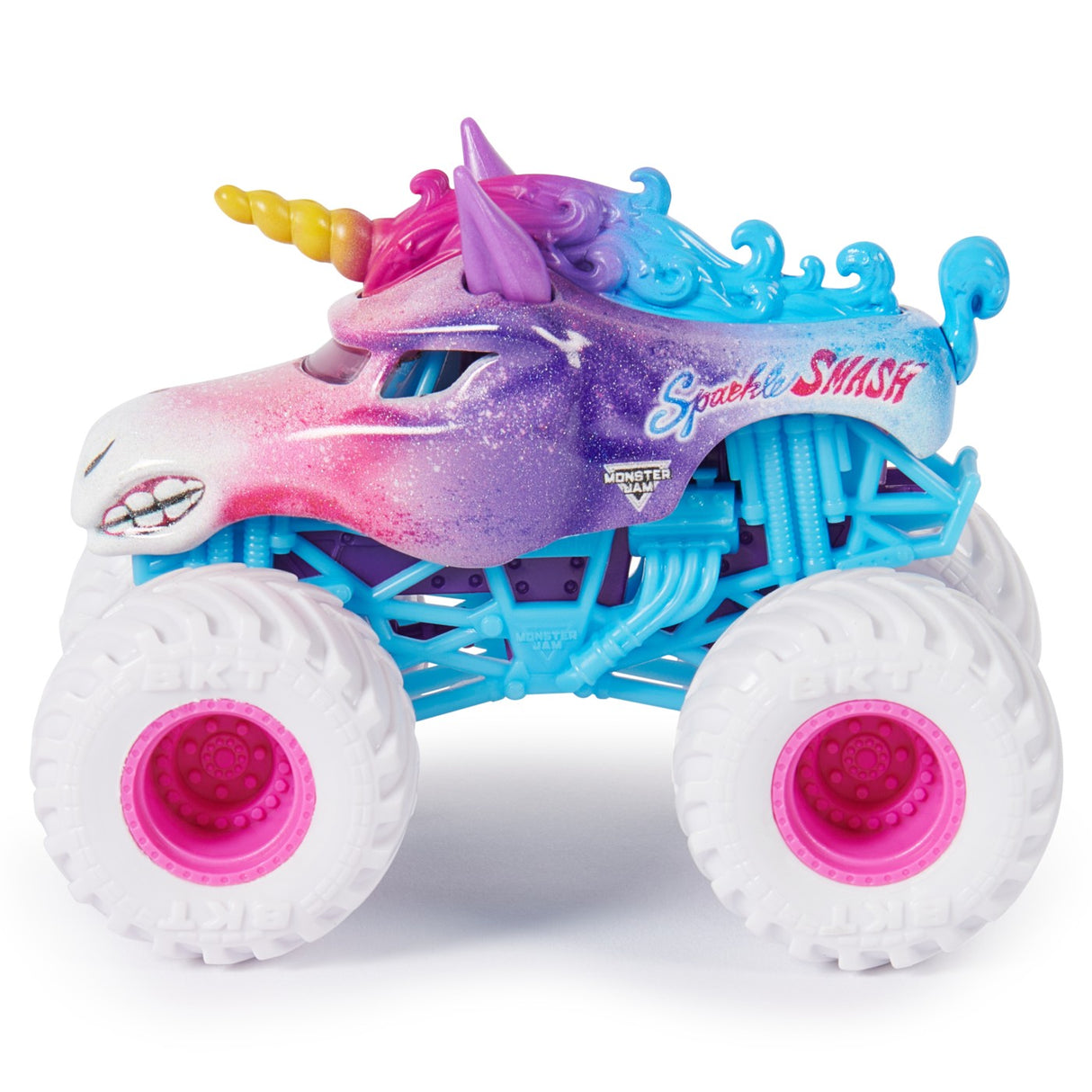 MONSTER JAM SET 2 MASINUTE METALICE SPARKLE SMASH SCARA 1:64