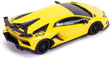 MASINA CU TELECOMANDA LAMBORGHINI AVENTADOR SVJ GALBEN CU SCARA 1 LA 24