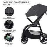 CARUCIOR SPORT KINDERKRAFT TRIG3 GRANITE GREY