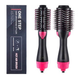 Perie Electrica De Par Fixa, Pentru Volum, Ceramica, 3 Setari De Temperatura, 1000W, Pentru Toate Tipurile De Par, -Roz - vivimall.ro
