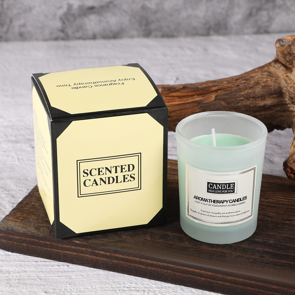 Lumanare Parfumata, Vivimall, Model Borcan Translucid, 6.2 x 5.2 cm, Aroma de Cedru, Verde - vivimall.ro