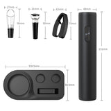 Set Tirbuson Electric din 5 piese, Vivimall, Deschizator Electric, cu Baterii, Multifunctional, 23x14cm, Negru - vivimall.ro