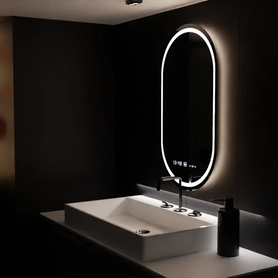 Oglindă LED Ovală Eminence Marcello | Motionglow - vivimall.ro