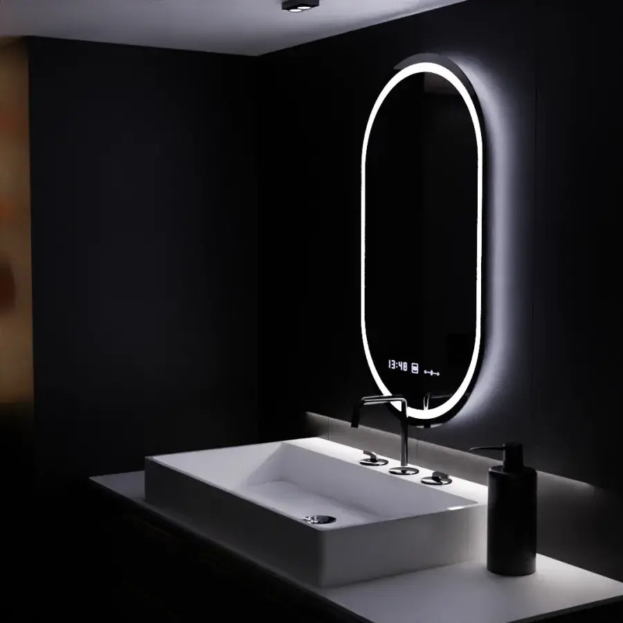 Oglindă LED Ovală Eminence Marcello | Motionglow - vivimall.ro