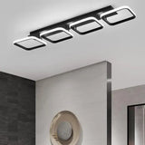 Lustra Led Vertex, 4 Patrate, Liniara, Lumina Rece/Calda/Neutra - vivimall.ro