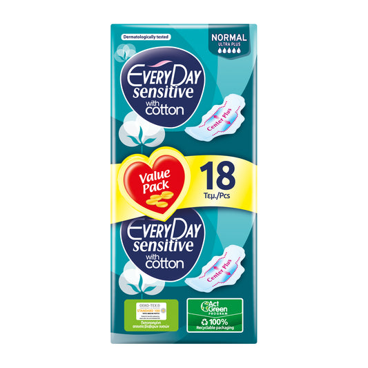 Absorbante Ultra Sensitive MEGA Disposables 18 bucati - Confort pentru piele senzitivă