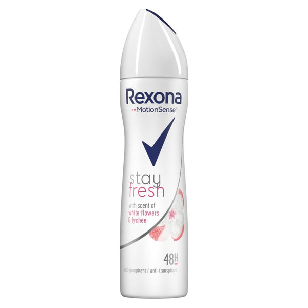 Stay Fresh Anti-Perspirant Spray Rexona 150ml White Flowers & Lychee – Persistență 48h