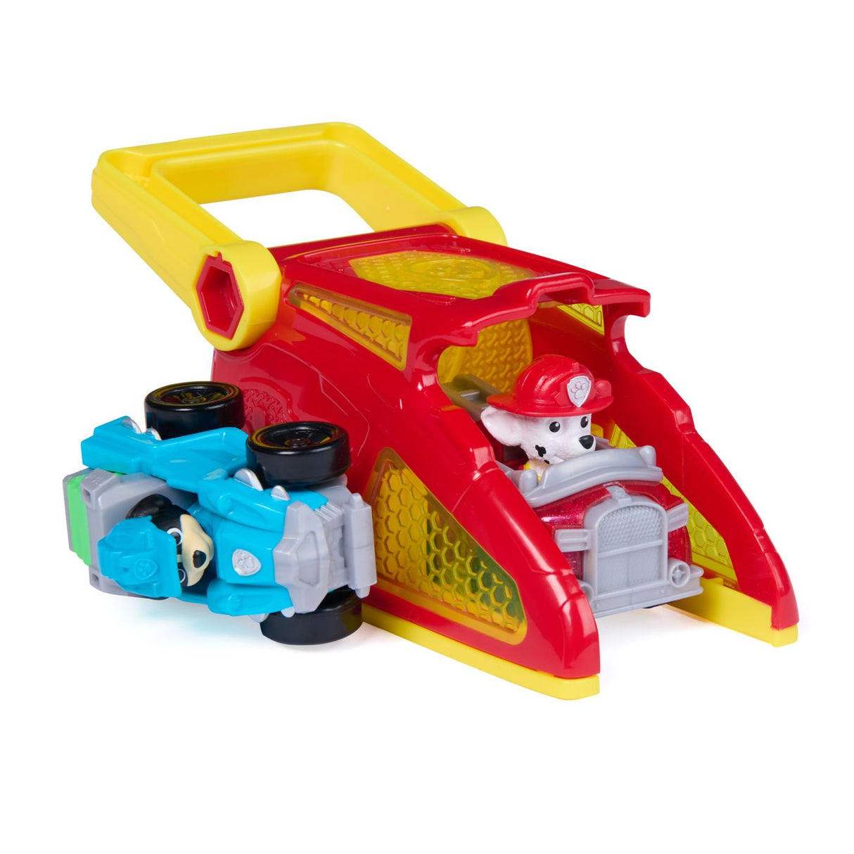 PATRULA CATELUSILOR SET FIGURINA MARSHALL  SI VEHICUL CU LANSATOR