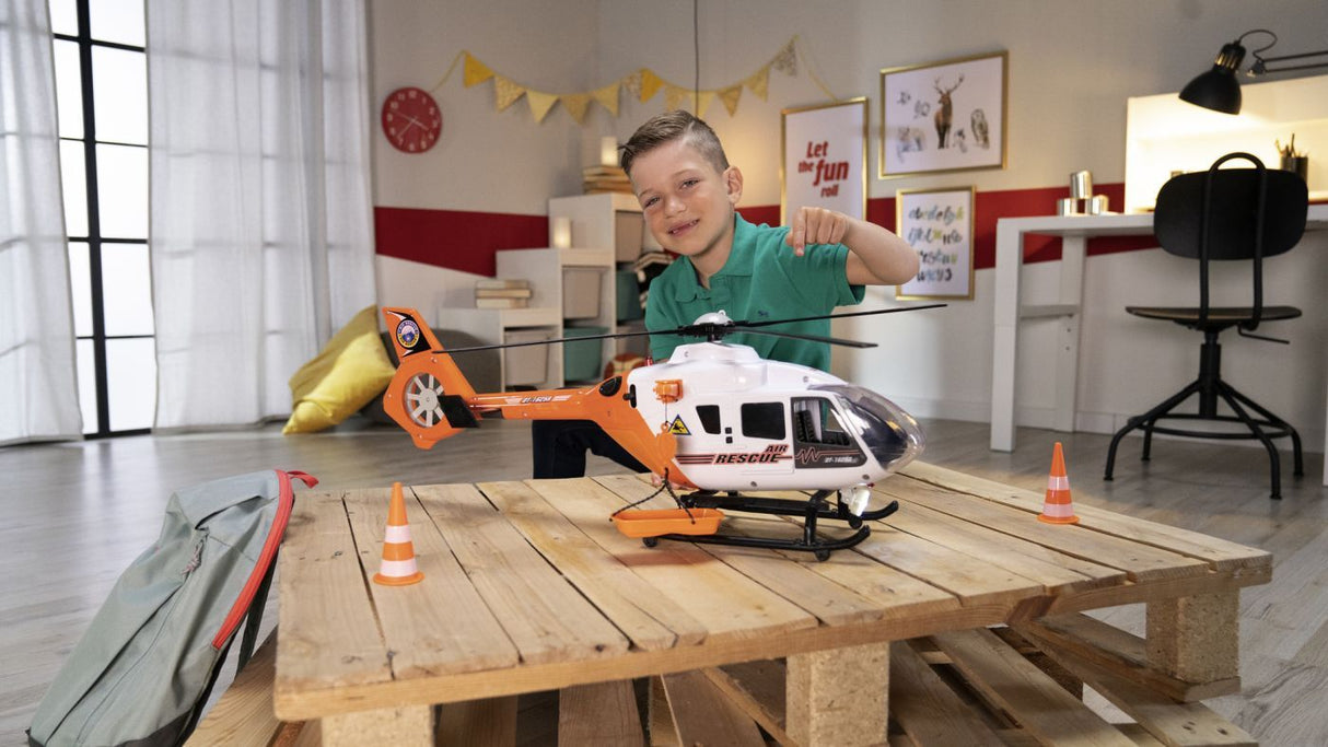 DICKIE ELICOPTER DE SALVARE MOTORIZAT CU ACCESORII 64CM