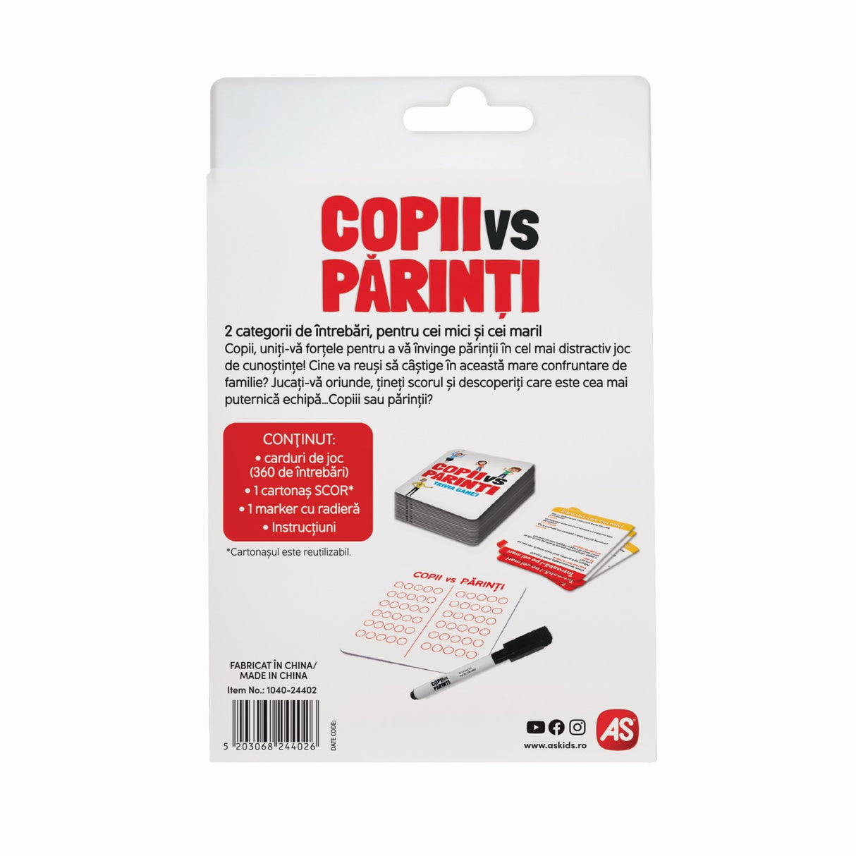 JOC DE CARTI COPII VS PARINTI