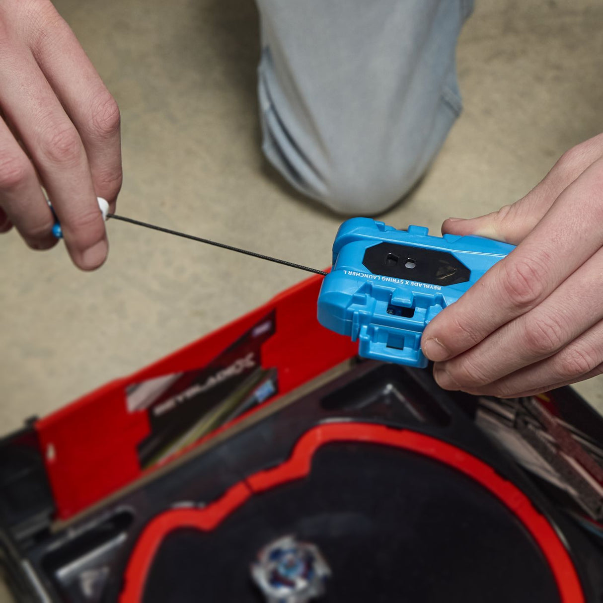 BEYBLADE X LET IT RIP SET LANSATOR SI ROATA COBALT DRAGOON 2-60C