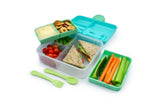 CUTIE PRANZ BENTO 2 NIVELE CU TACAMURI MELII BLUE MINT LIME