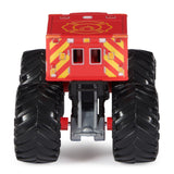 MONSTER JAM MASINUTA METALICA FIRE RESCUE SCARA 1 LA 64