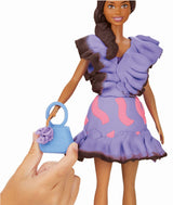PLAY DOH BARBIE SET FASHIONISTA RUFFLES CREATII VESTIMENTARE