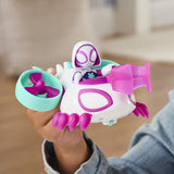 SPIDEY SI PRIETENII LUI UIMITORI MARVEL SET FIGURINA GHOST SPIDER SI VEHICUL COPTER 7.6CM